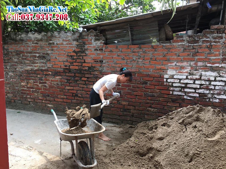 Đội thợ xây trát, thợ nề tại Hà Nội